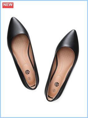Pointed Toe Ballet Flats Slip On Comfort Dress Shoes for Work Office Casual